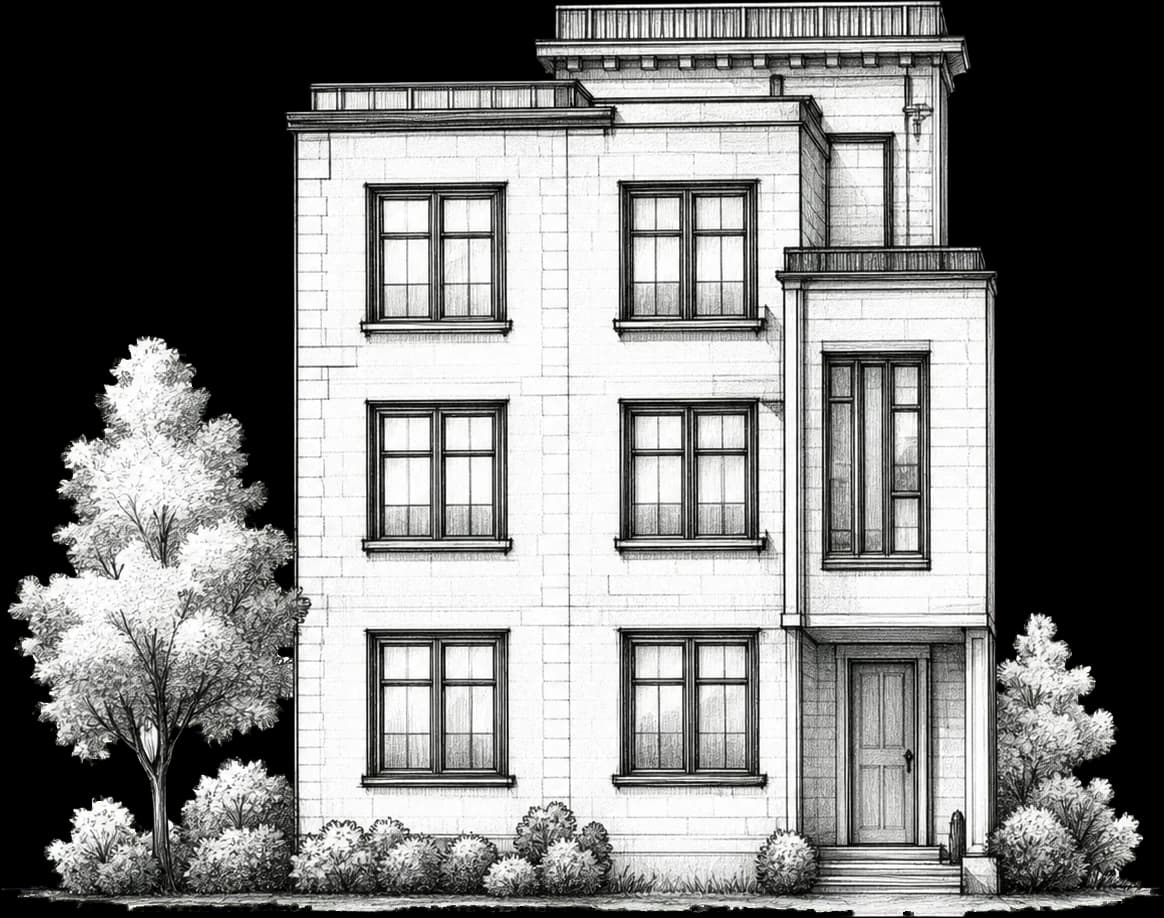 Toronto multiplex building for residential construction financing